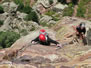 Climbers in Eldorado, CO